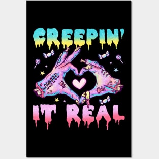 Creepin It Real - Aesthetic Pastel Goth Gift Posters and Art